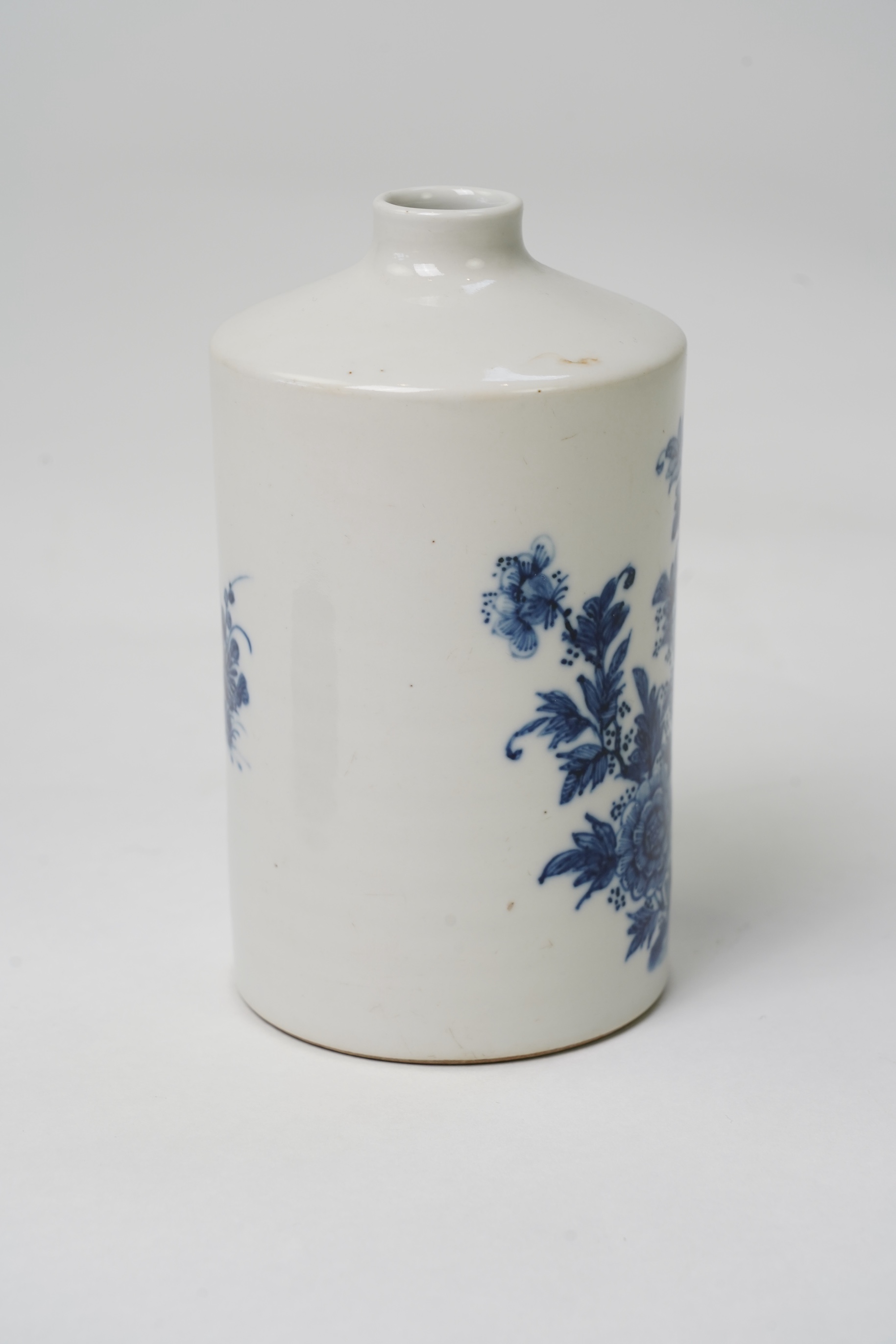 An unusual shape Chinese blue and white vase, 18th/19th century